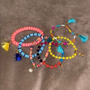 SIX PACK Multi Colored Bracelets